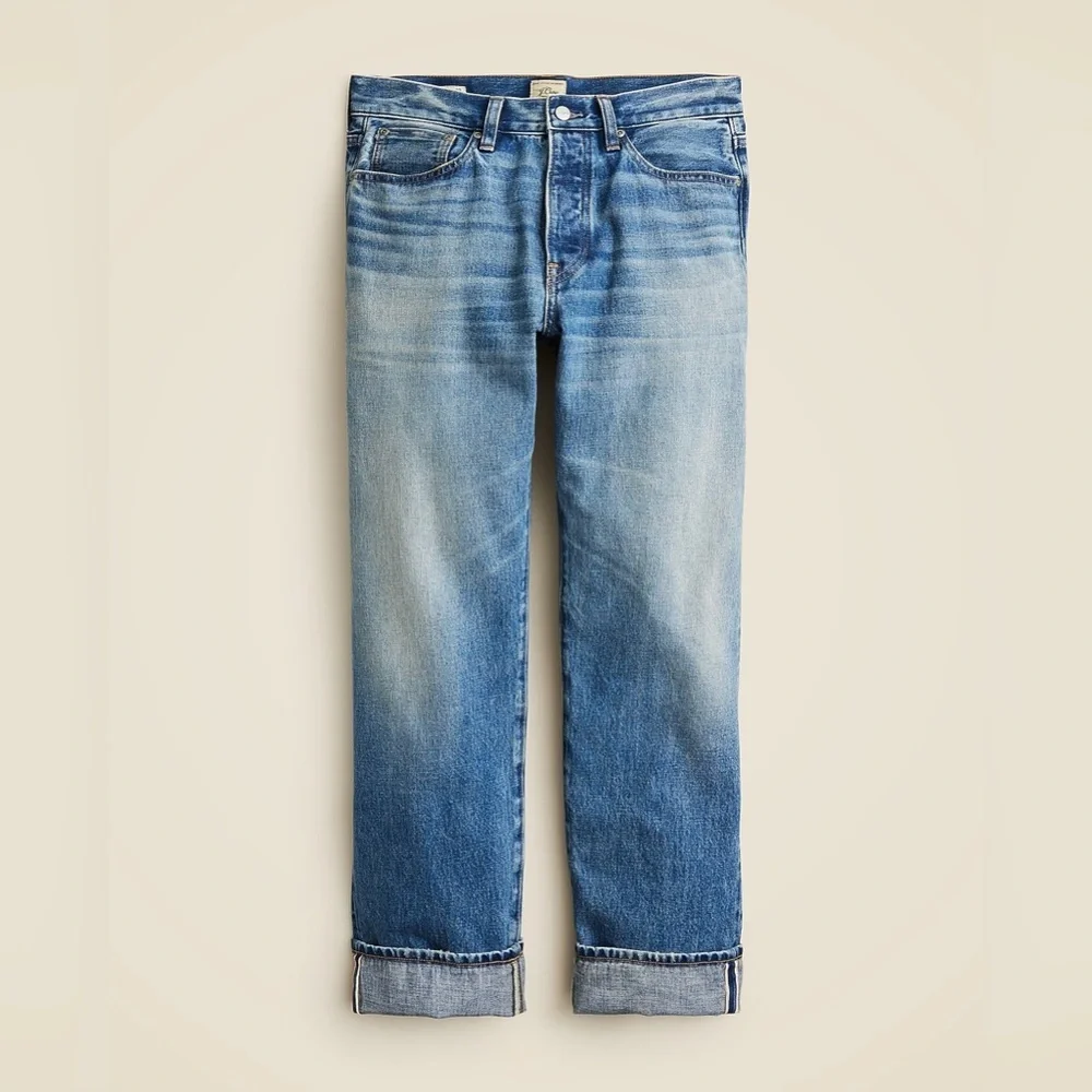 J Crew Classic jean in medium wash Japanese selvedge denim CJ169
